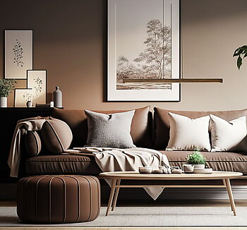 Taklampa Linea Brunbets/Svart - Aneta 