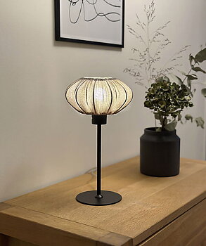 Bordlampa Mamsell Liten Svart/Grå - Aneta