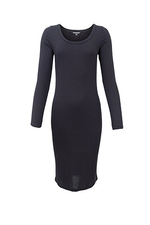Tea slip dress -black