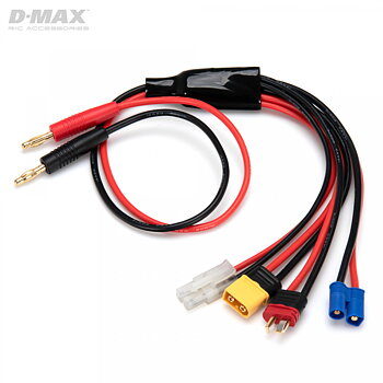 Dynomax B9707 Charge Lead Multi-Power with 4mm Banana Connectors