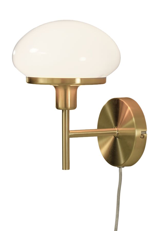Vägglampa New August Vit/Mässing - Aneta