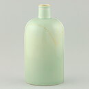 Kerstin Hörnlund (1980s) Green Bottle Vase with Golden Decor 19 cm