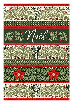 Noel Pattern, Greeting Card