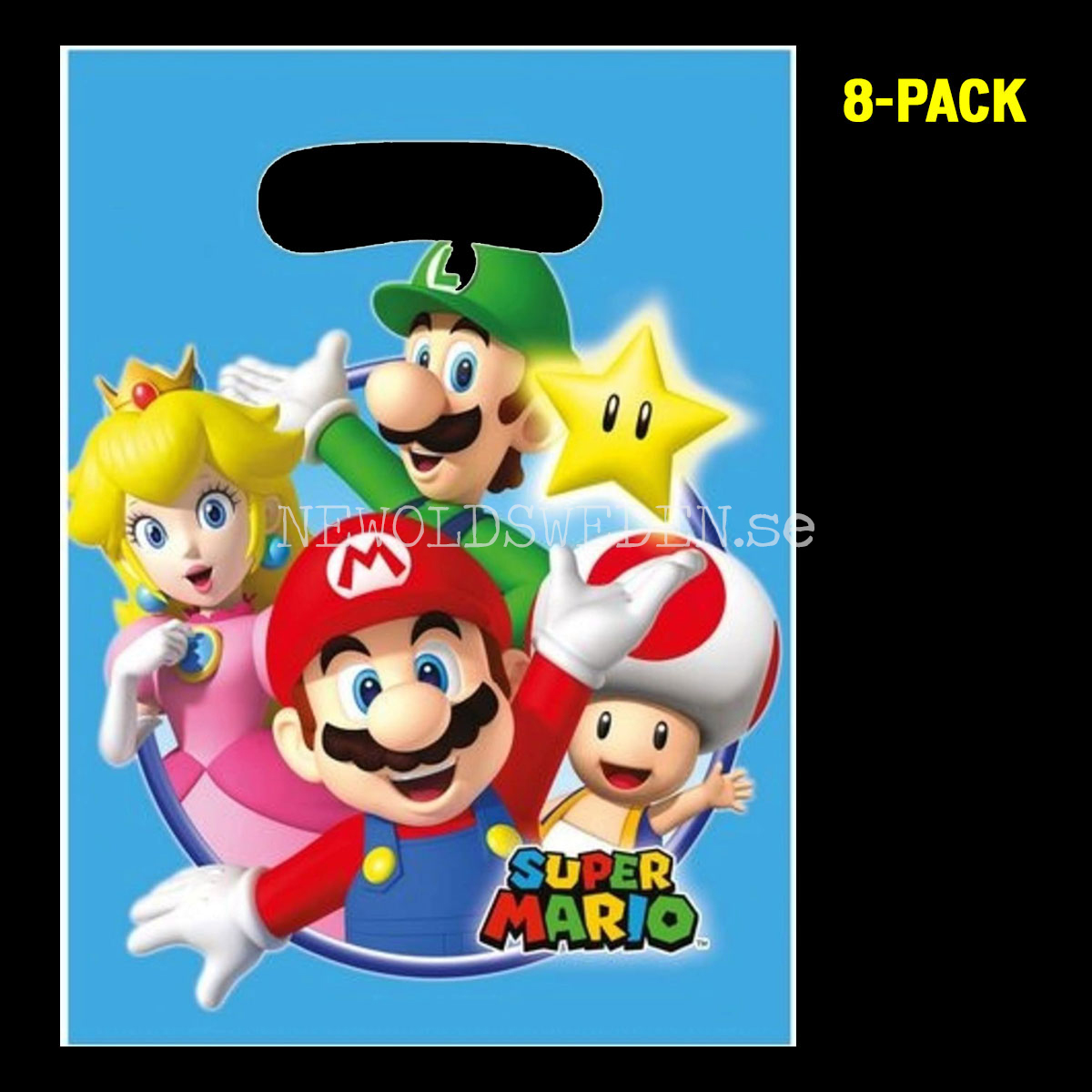 GODISPÅSAR SUPER MARIO 160 x 230 mm - 8-PACK