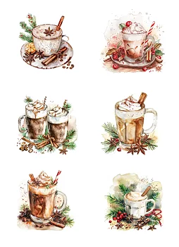 Reprint Klippark  A4 0118 -Christmas Coffe 