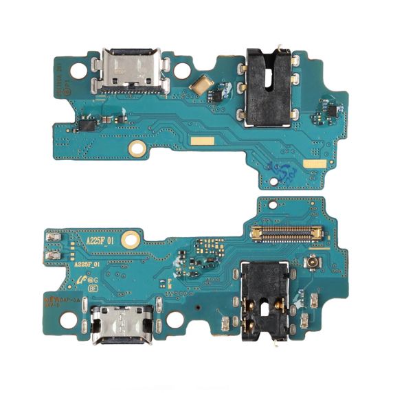 Samsung A22 4G Laddkontakt med Hörlurssuttag - Original