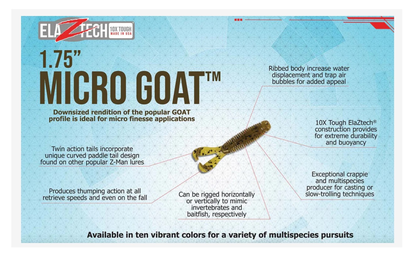 Z-Man Micro GoatZ 4,4 cm 8-pack - 2