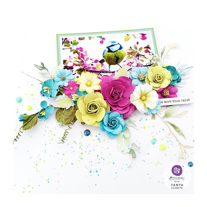 Prima Paper Flowers Postcards From Paradise -  Aloha