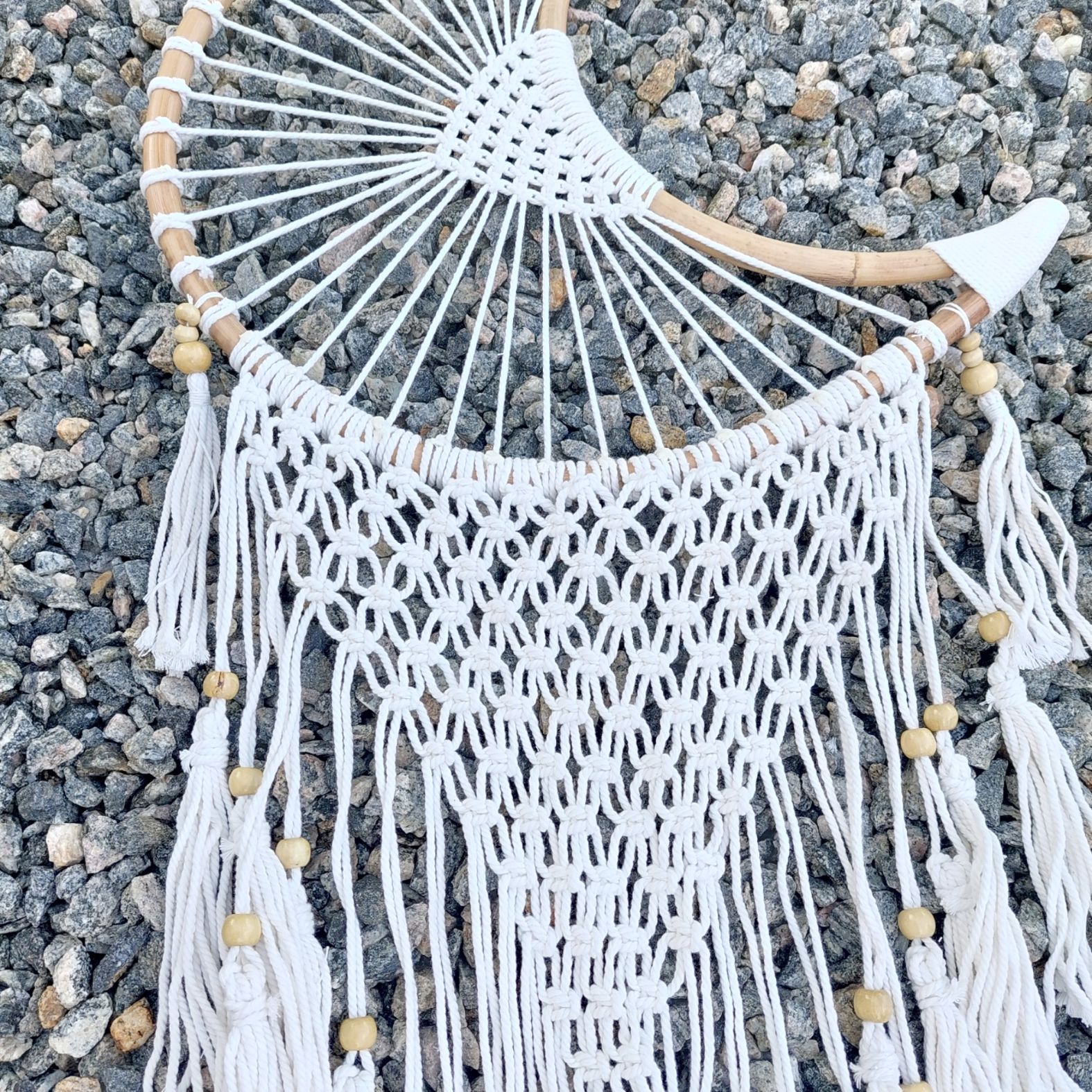  Drömfångare Makramé, Halvmåne - 45cm - 3