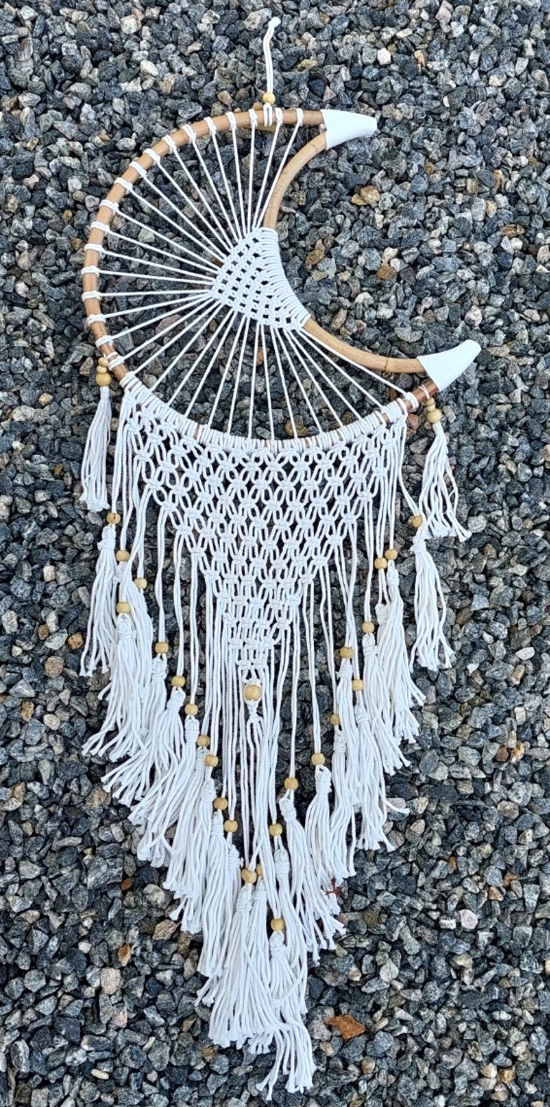  Drömfångare Makramé, Halvmåne - 45cm - 2