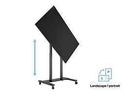 M Motorized Floorstand Flip VESA 2/3/400/600 Black