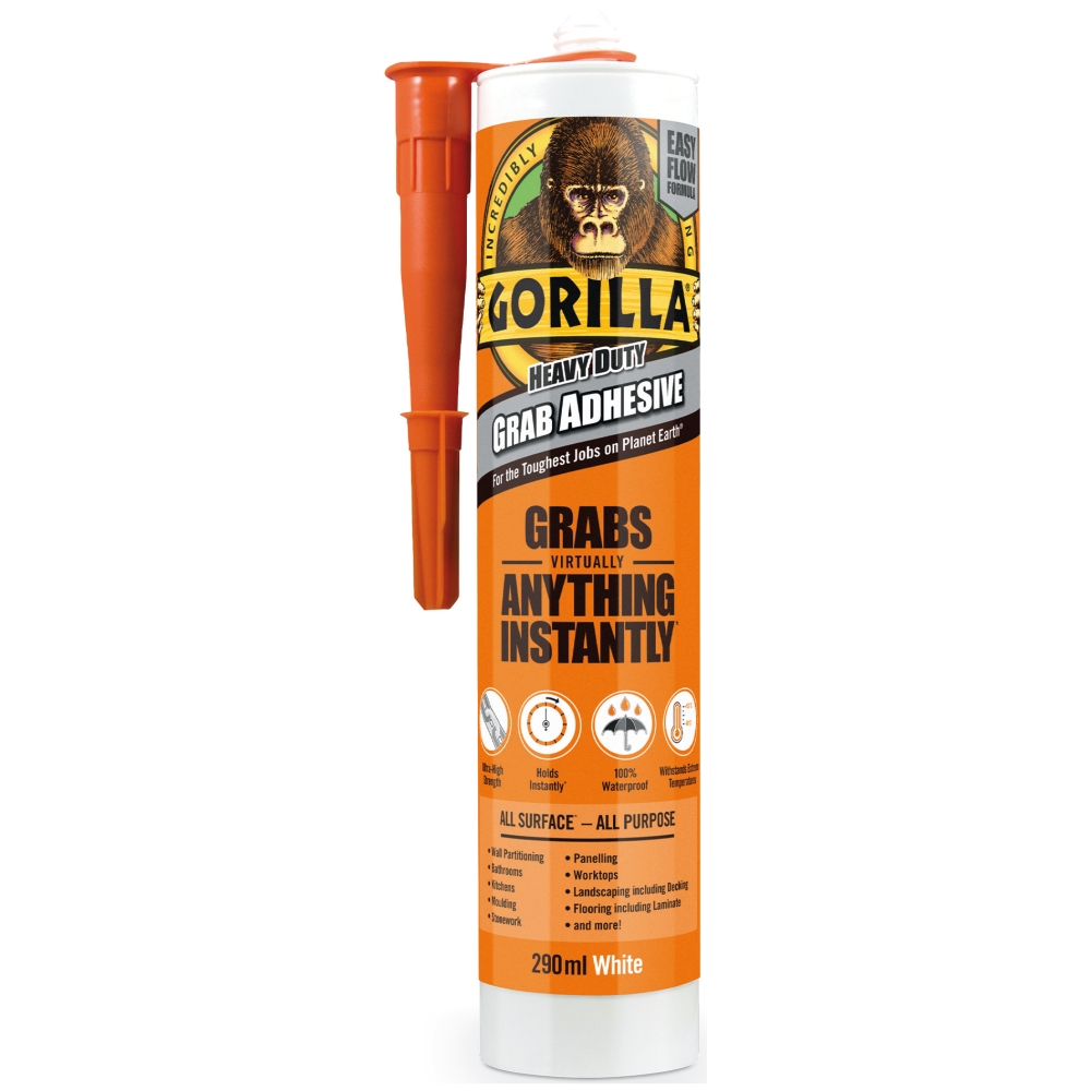 Monteringslim Gorilla 290ml vit