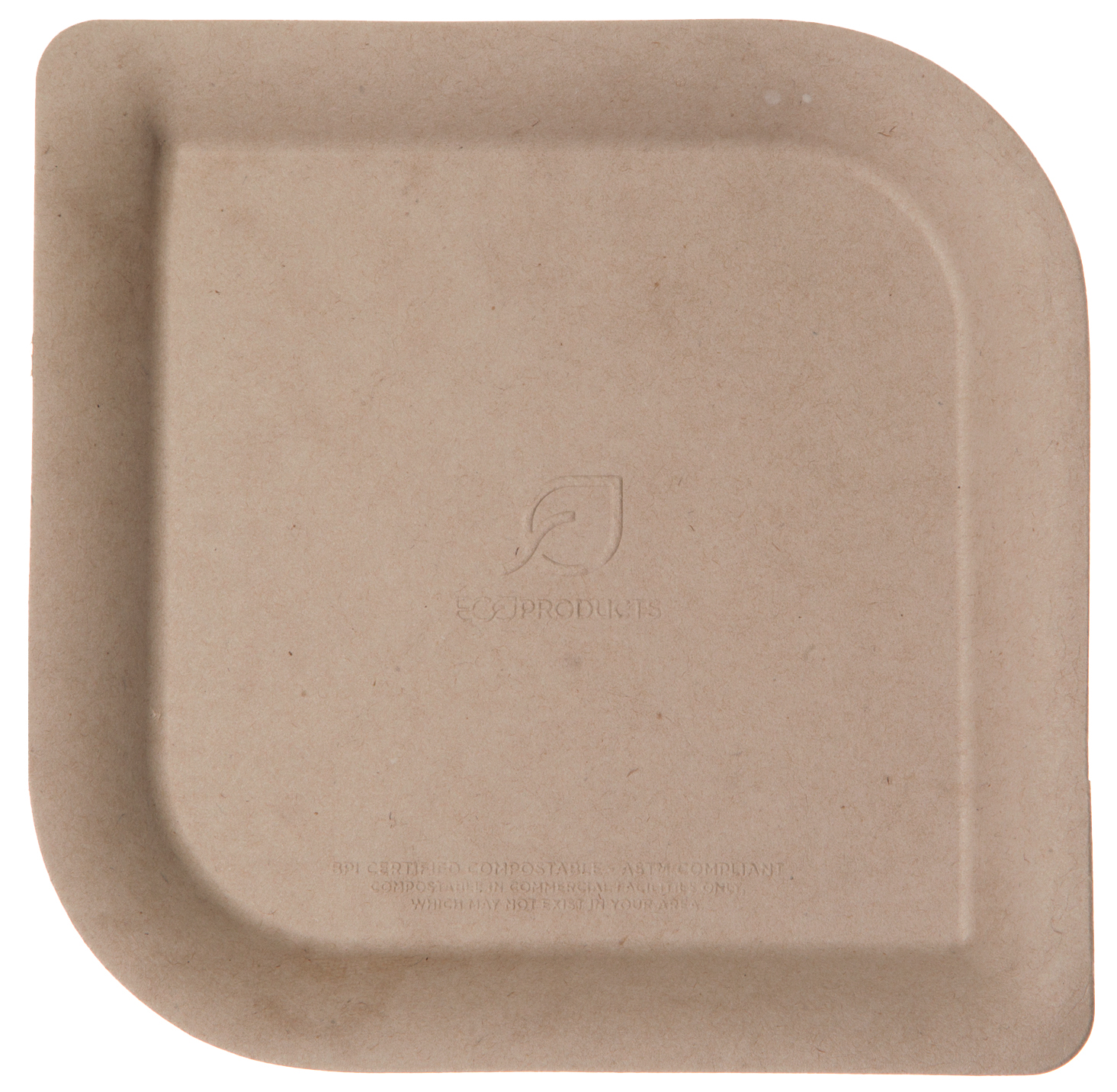 Square Plate brown 16x16 cm 1000 pcs/case