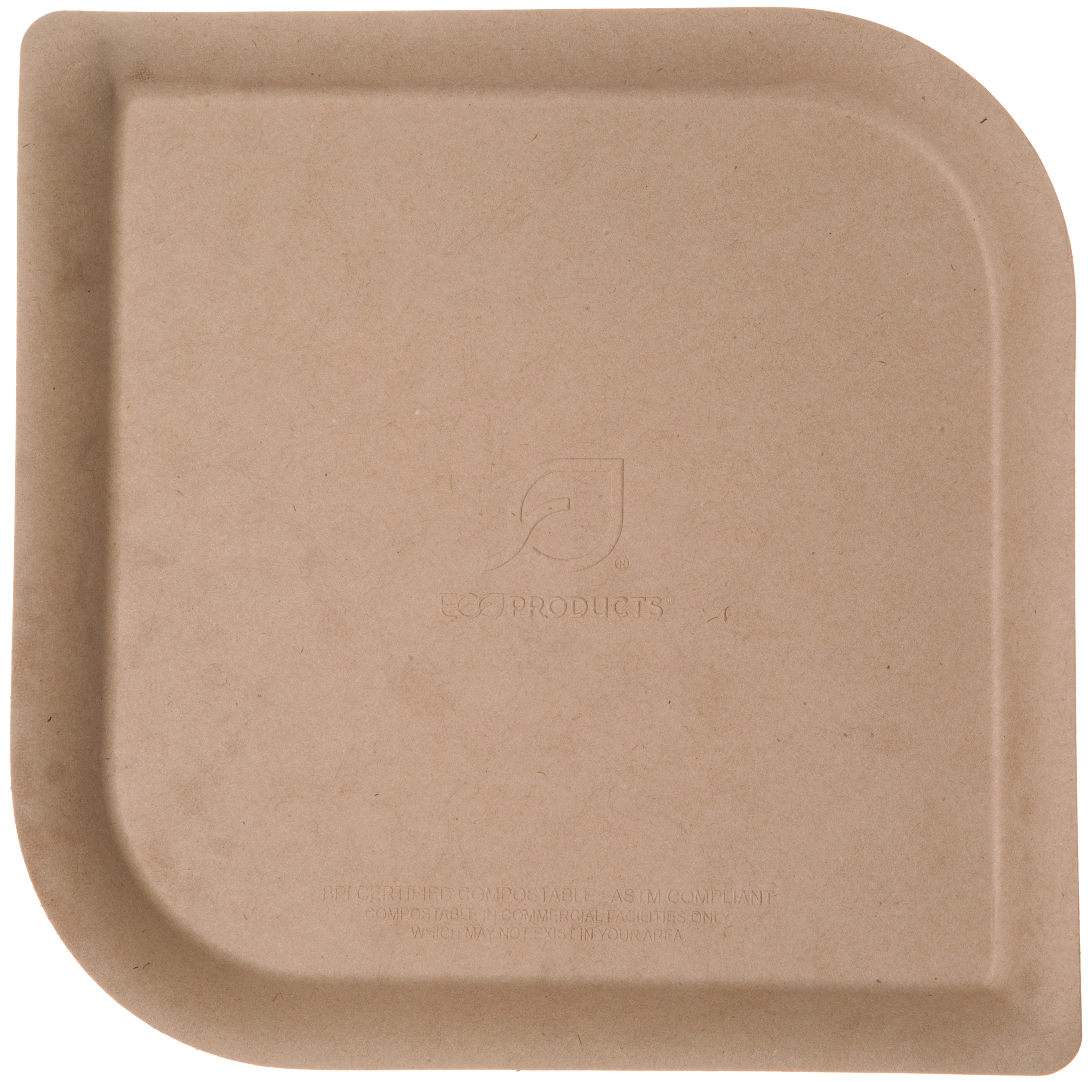 Square Plate brown 23x23 cm 400pcs/case