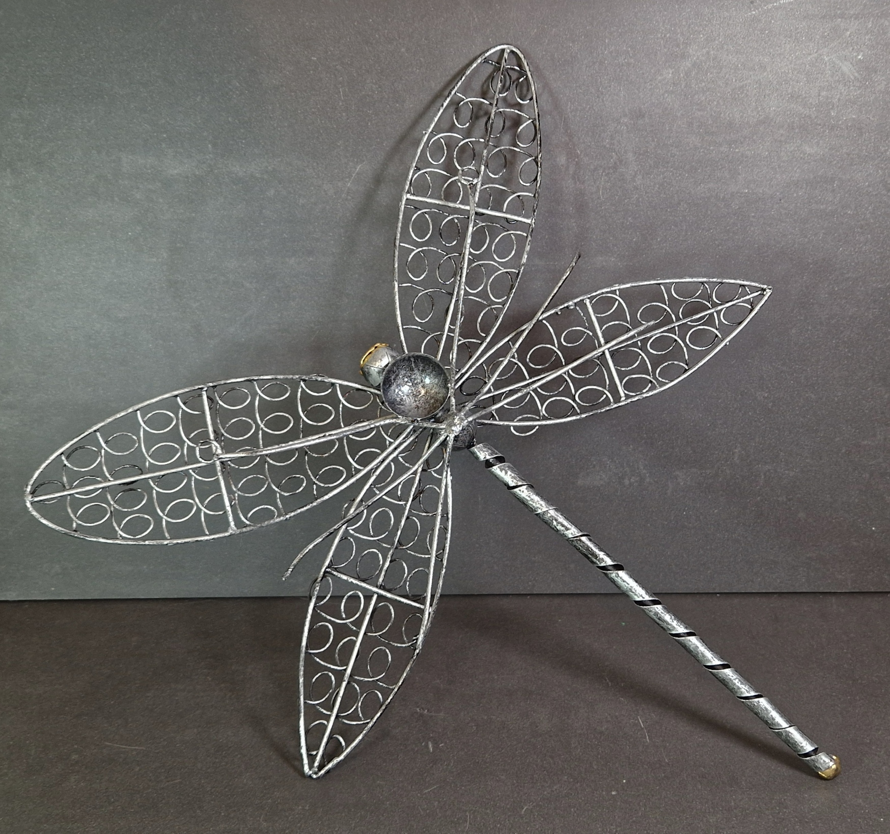 Handmålad Plåt Trollslända / Dragonfly - 2