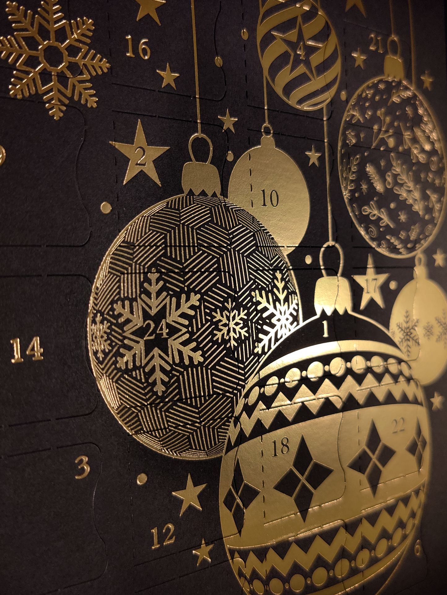 Premium Advent Calendar, Baubles – Black - 2