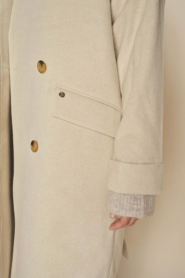 Mos Mosh - MMVenice Wool Coat Feather Grey - 3