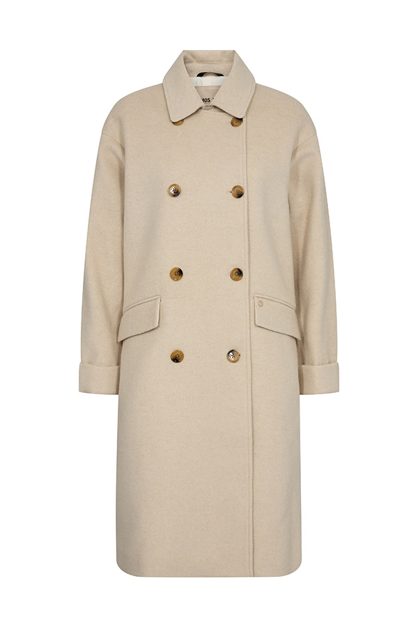 Mos Mosh - MMVenice Wool Coat Feather Grey - 5