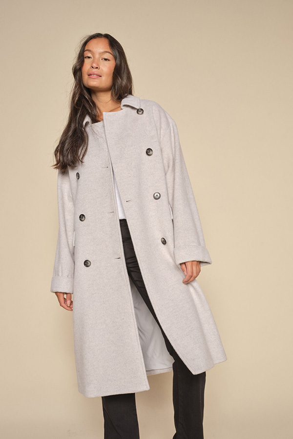 Mos Mosh - MMVenice Wool Coat Ecru