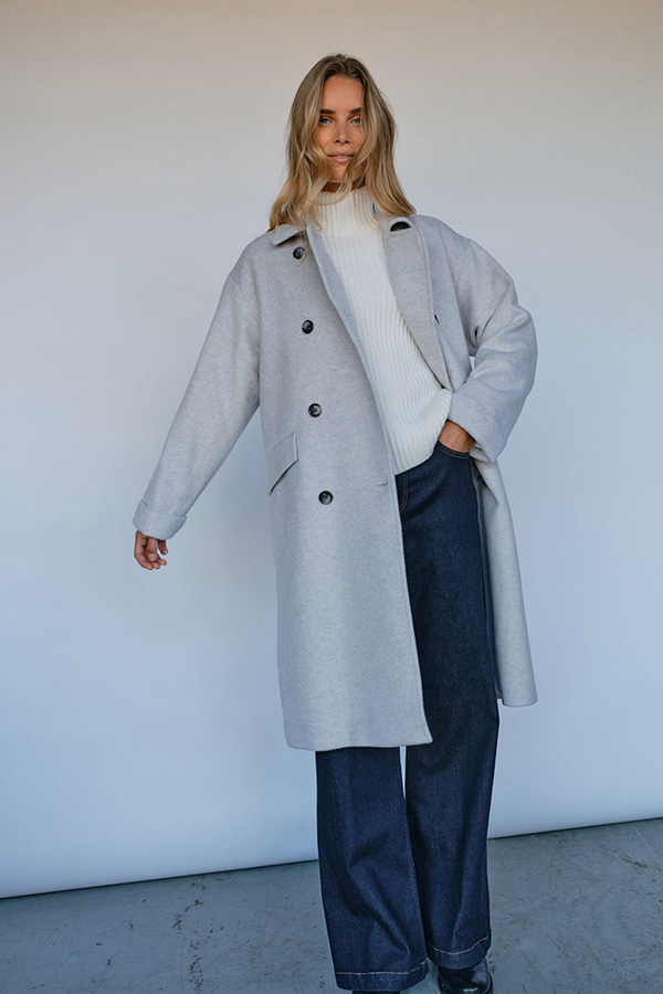 Mos Mosh - MMVenice Wool Coat Ecru - 4