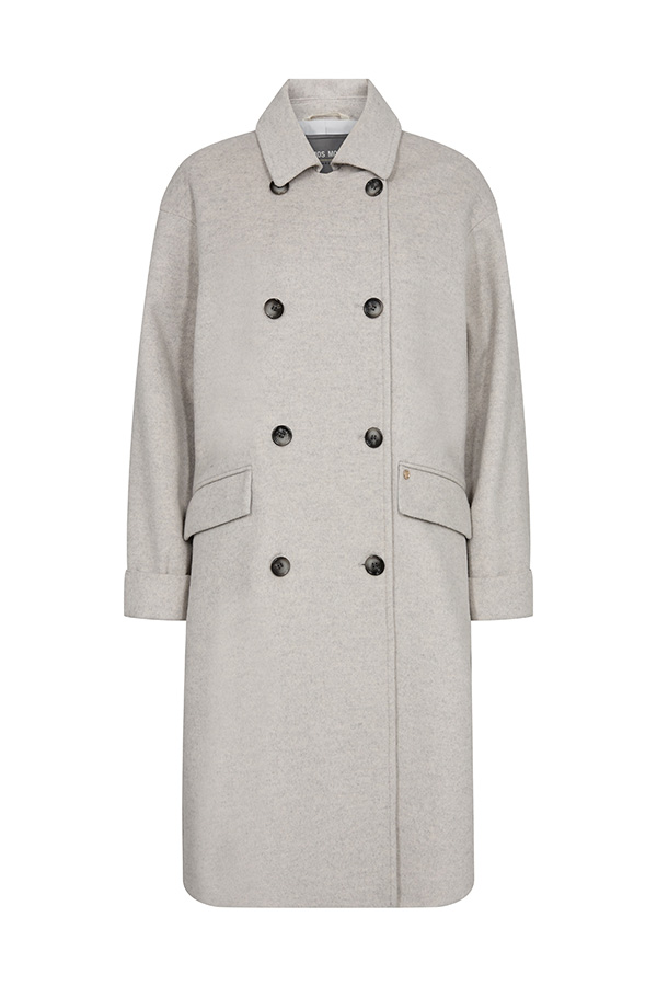 Mos Mosh - MMVenice Wool Coat Ecru - 2
