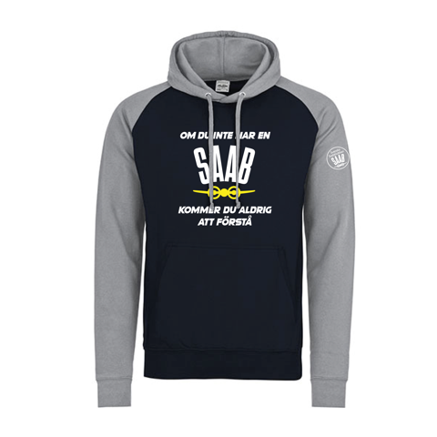 Baseball hoodie med tryck