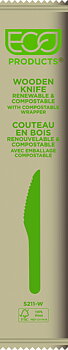 Knife Birchwood, wrapped ,165 mm 500 pcs/case