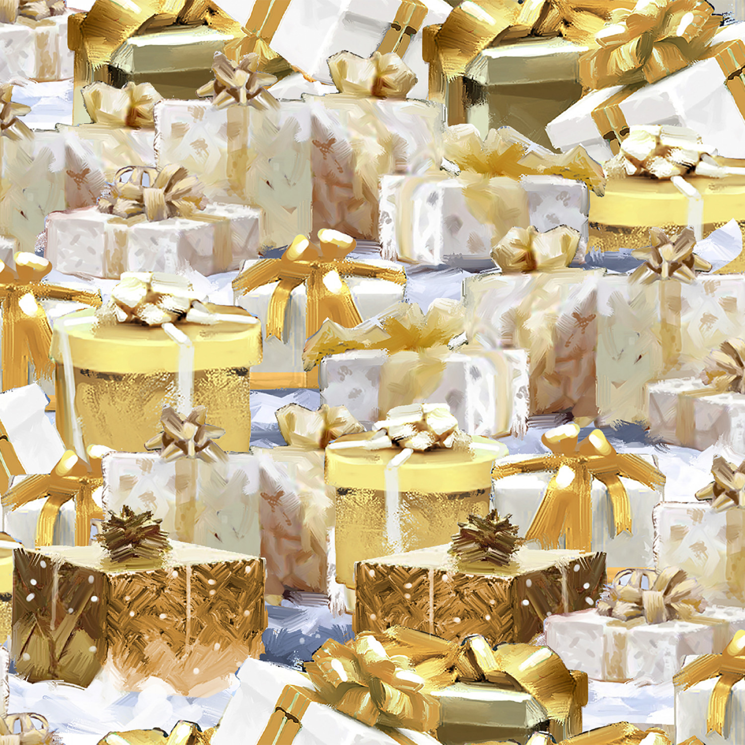 Here Comes Santa - Gold Gifts Galore Christmas