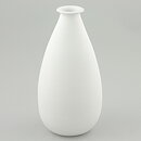 Sven Wejsfelt (1970s) White Vase with Green Leaf Relief 19 cm