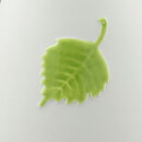 Sven Wejsfelt (1970s) White Vase with Green Leaf Relief 19 cm