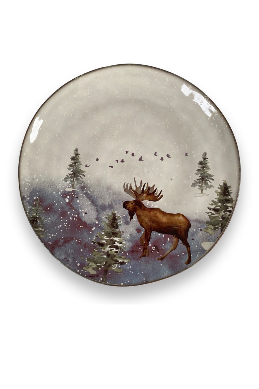 Dinner plate - Moose - Stoneware - 1 pc - Ø28 cm