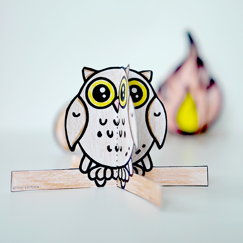 Pumpa | Eld | Uggla i 3D - 2