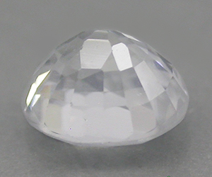 Impresionante circonita blanca natural de primera calidad con corte ovalado de 1,23 ct - 2