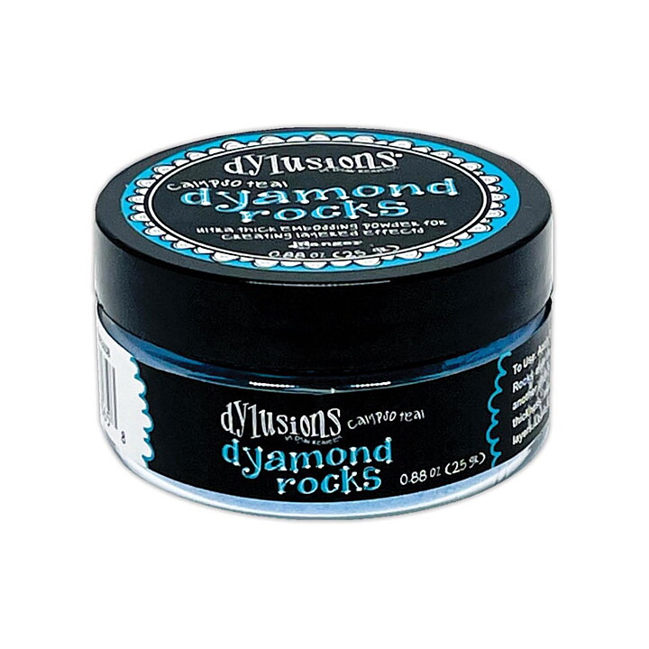 Dyan Reaveley Dylusions Dyamond Rocks Embossing Powder - Calypso Teal