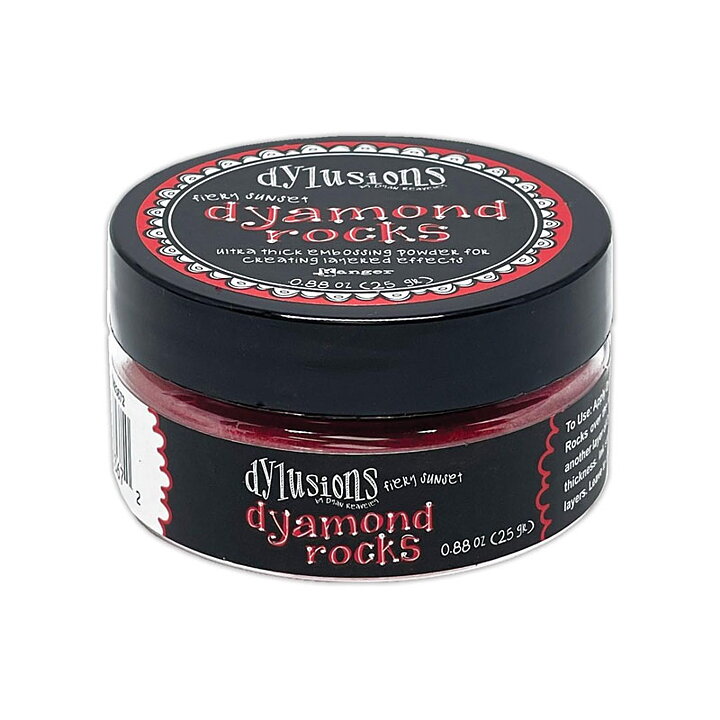 Dyan Reaveley Dylusions Dyamond Rocks Embossing Powder - Fiery Sunset