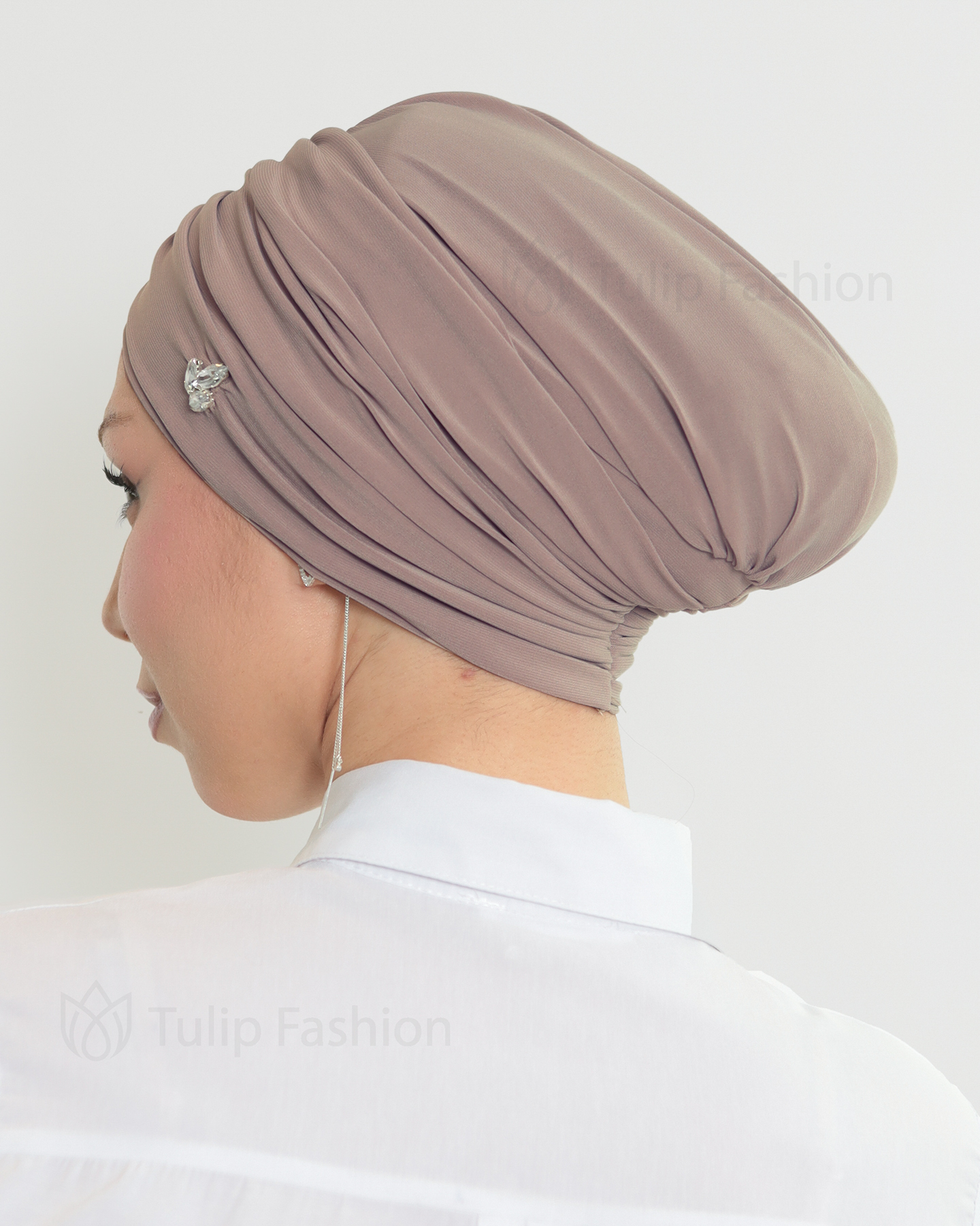 Turban - Jade - Gammal Mauve - 4