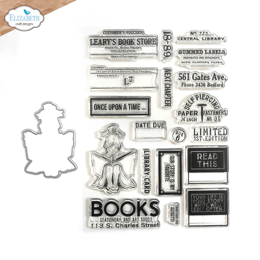 Elizabeth - The Bookstore - Stamp and Die set