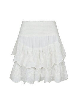 Line Emb Skirt Off White