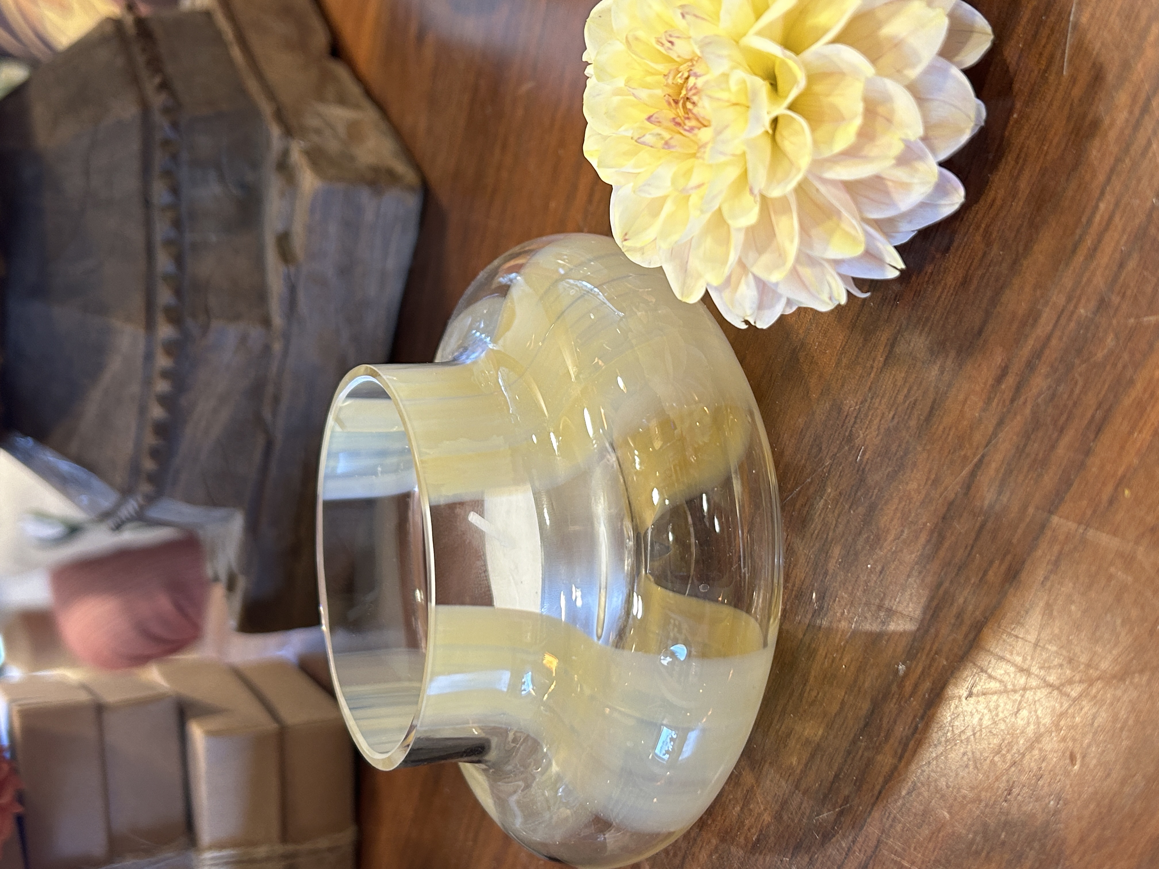 I Am Not Perfect Candle Holder Small - Coffee (beige)