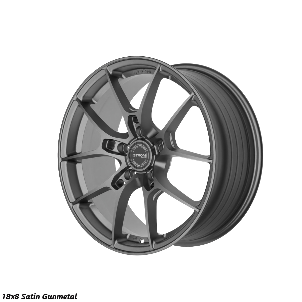 Ström Wheels STR-F1 18x8 ET42 5x112 Satin Gun Metal