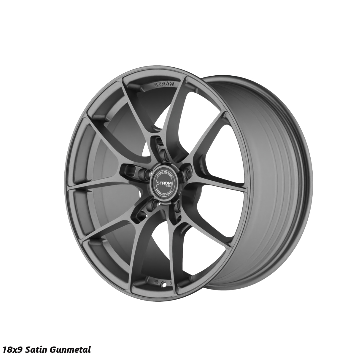 Ström Wheels STR-F1 18x9 ET43 5x120 Satin Gun Metal