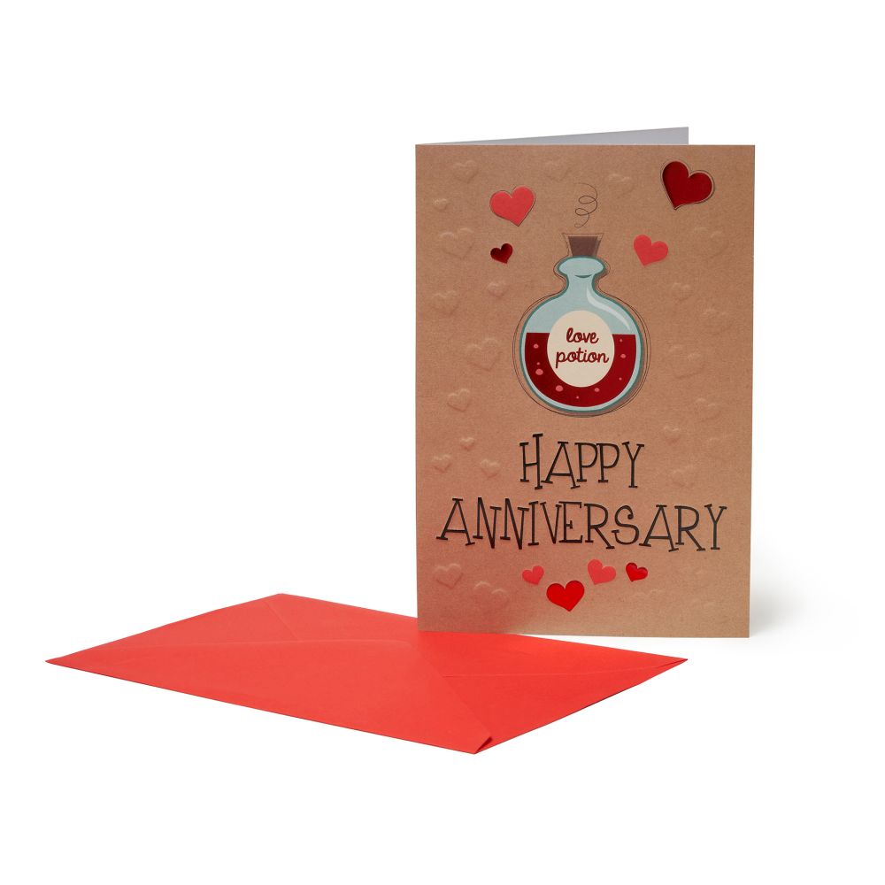 Large Greeting card, Love Potion/Happy anniversary (BG0389)