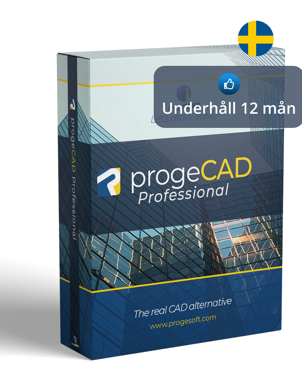 Köp  svensk progeCAD, nätverk, 12 månaders underhållsavtal