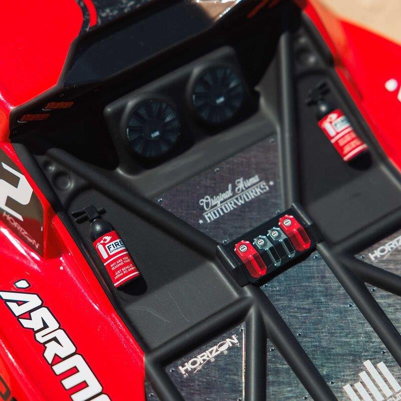 ARRMA 1/10 FURY MEGA 550 2WD Short Course Truck RTR with Battery & Charger, Red - 13