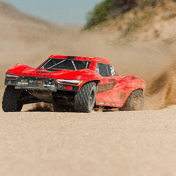 ARRMA 1/10 FURY MEGA 550 2WD Short Course Truck RTR with Battery & Charger, Red