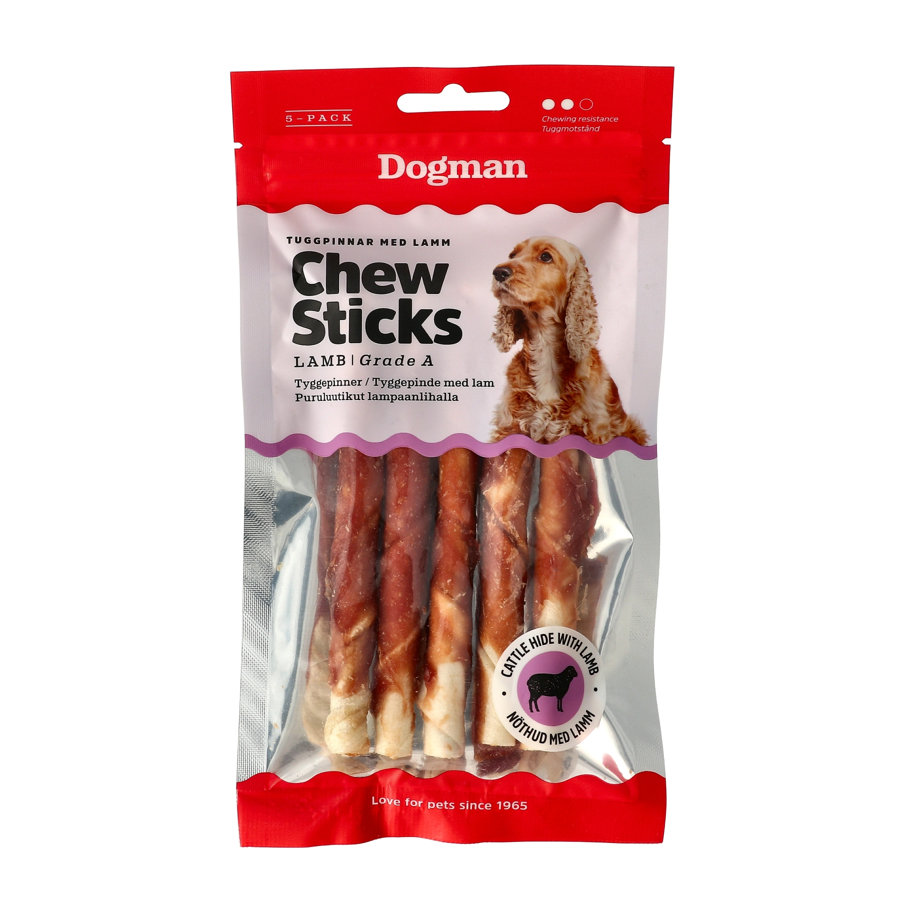 Dogman Tuggpinnar Med Lamm 6-Pack 