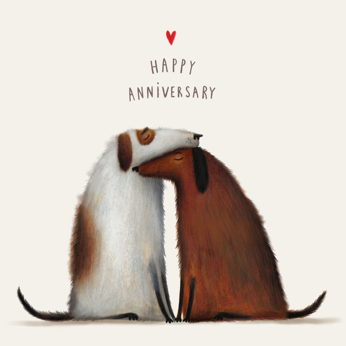 Anniversary Two Dogs, Greeting Cards - 2