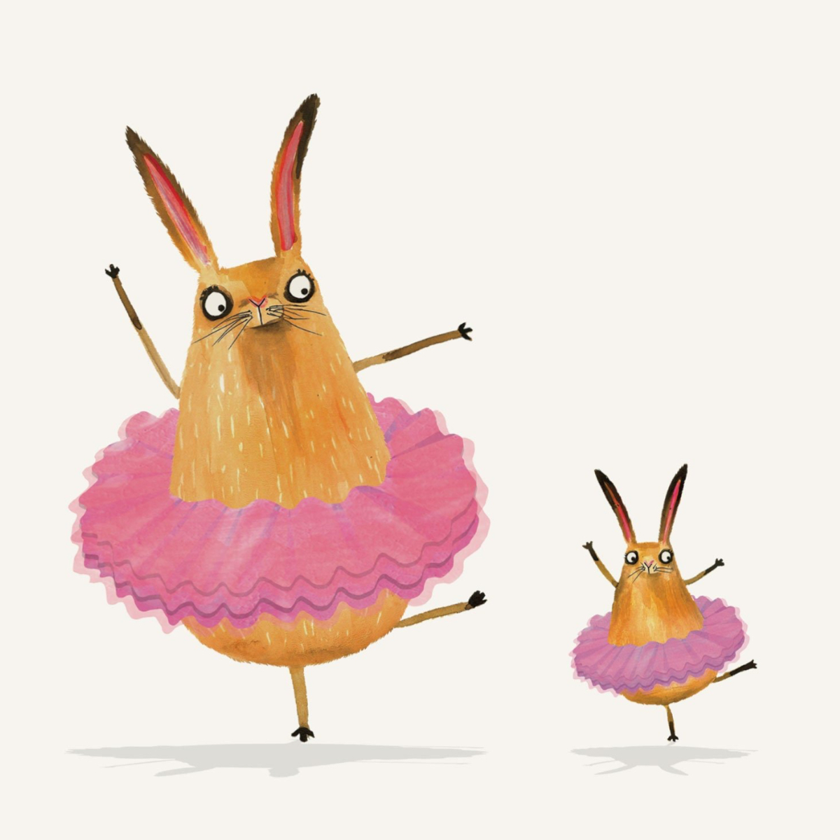 Bunnies Dancing, Greeting Cards