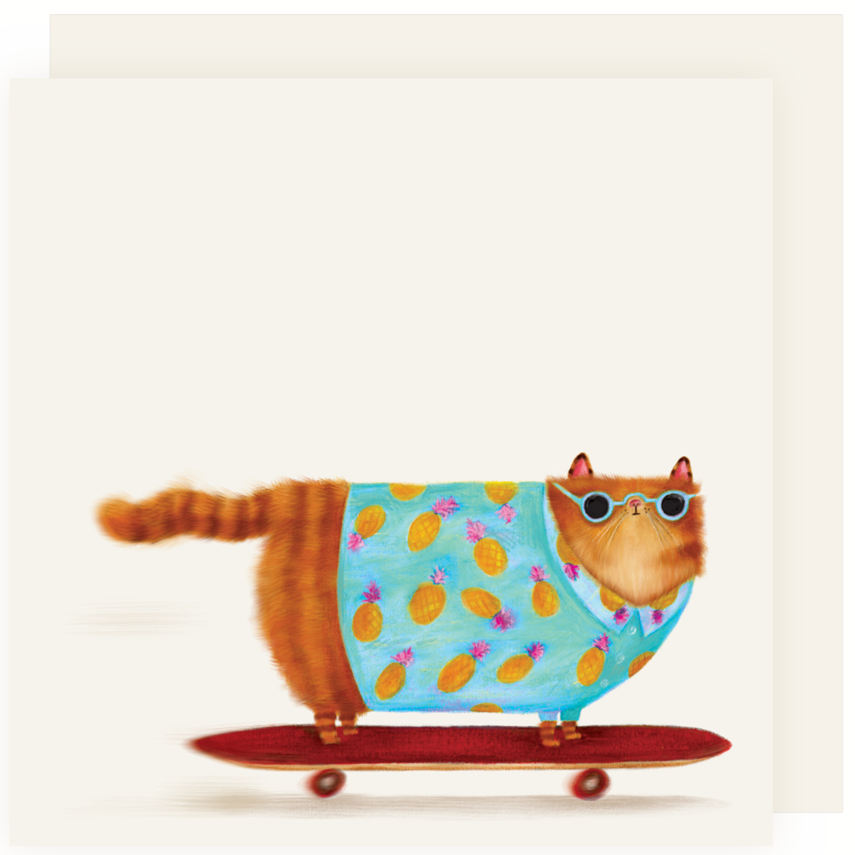Skater Cat , Greeting Cards - 2