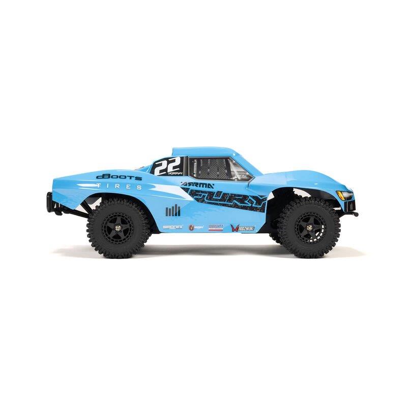 ARRMA 1/10 FURY MEGA 550 2WD Short Course Truck RTR with Battery & Charger, Blue - 16